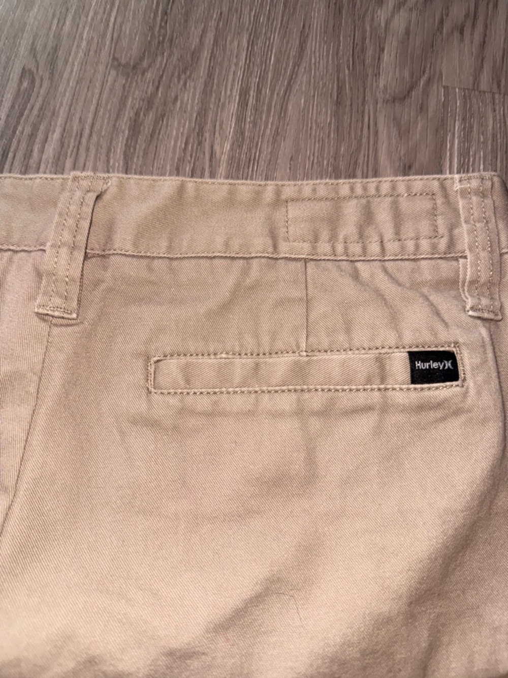 Hurley Women's Tan Cotton Bermuda Shorts - Picture 5 of 8